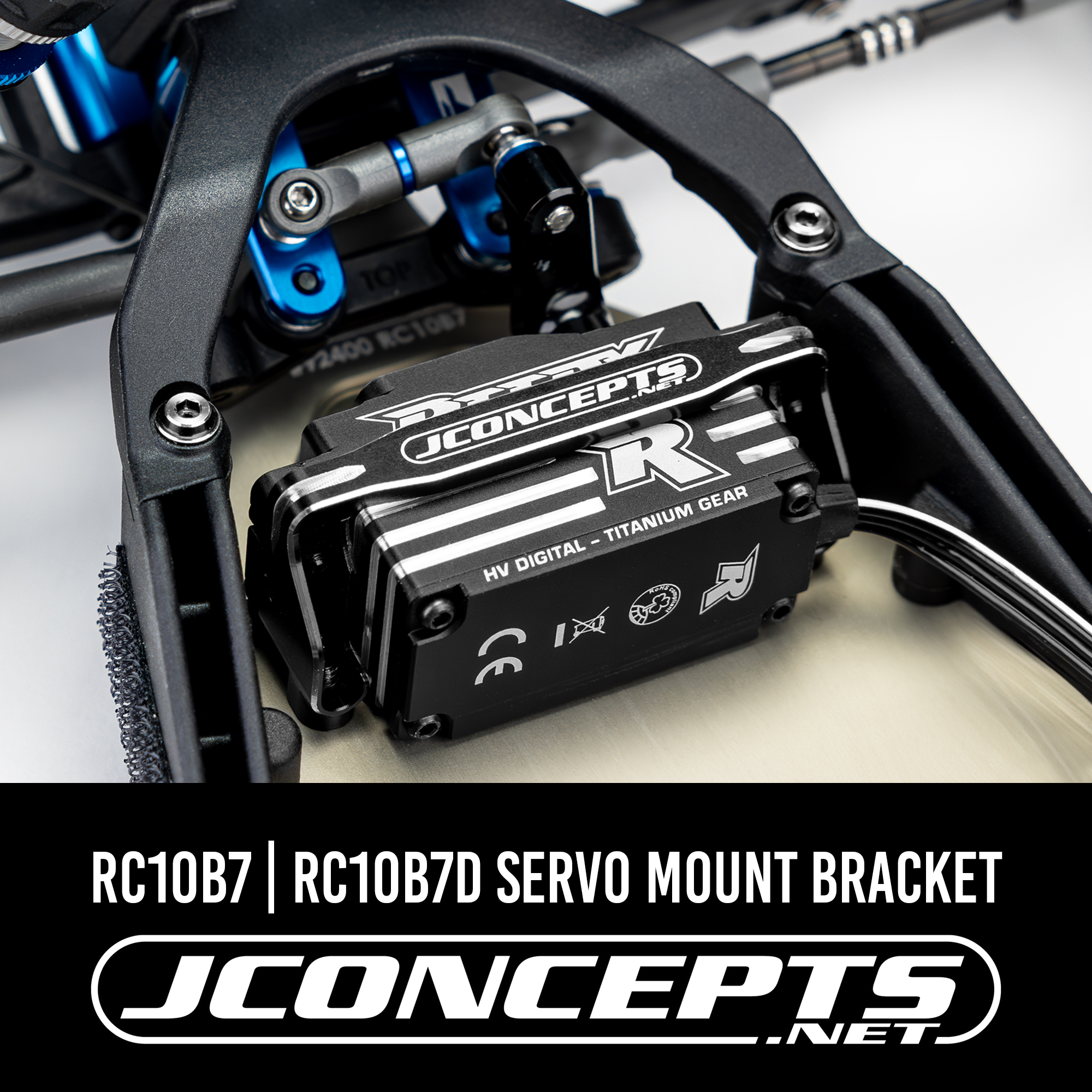 New Product Release JConcepts RC10B7 D Aluminum Servo Mount Bracket